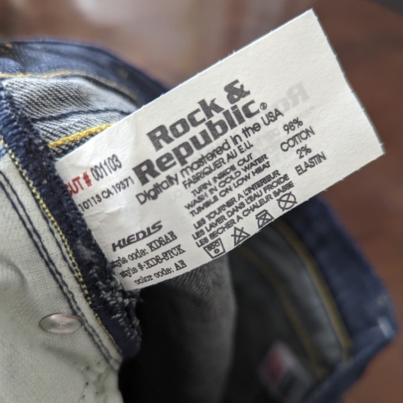 Rock & Republic Kiedis Y2K Vintage Bootcut sz 25 - Picture 6 of 9